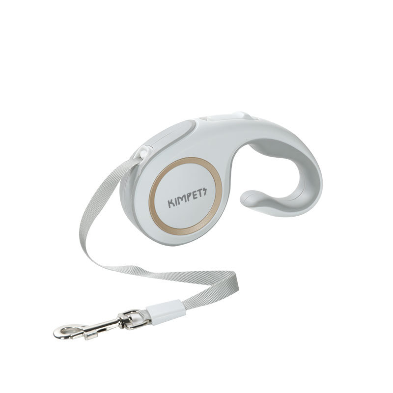 JH-D001 automatic retractable pet dog leash, white background main product photo for outdoor walking