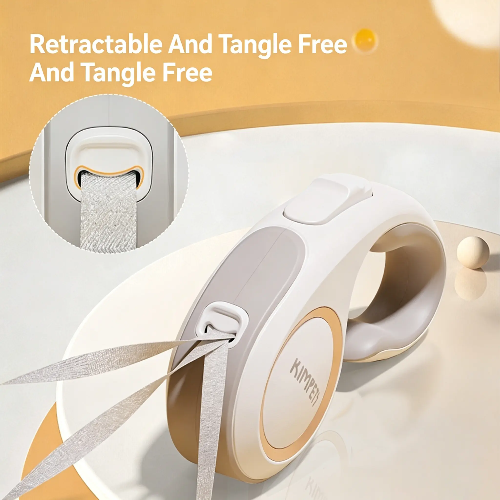JH-D001 tangle free U-shaped rope outlet, anti-winding retractable leash structure close-up