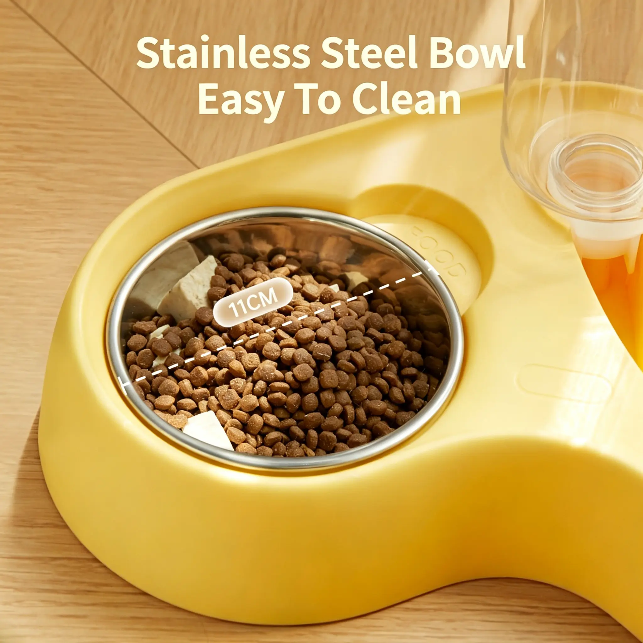 jh c005 03 pet bowl stainless steel detail